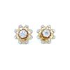 Classic flower diamond stud