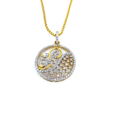 Swirl Circled Pendant