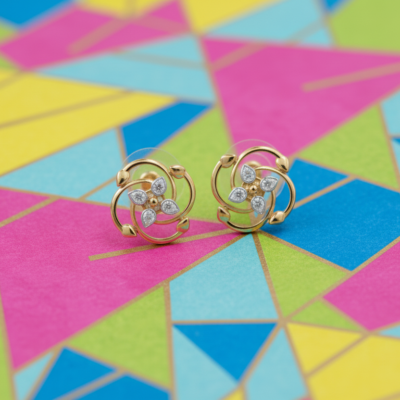 Bloomy Hiya Diamond Earrings