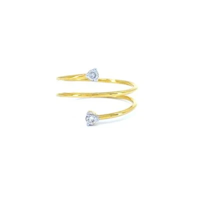 Dual Encircled diamond ring