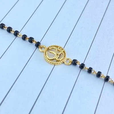 Om Gold Bracelet