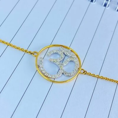 Om Diamond Bracelet