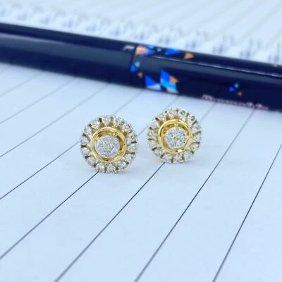 Ganga Encircled Diamond Earrings