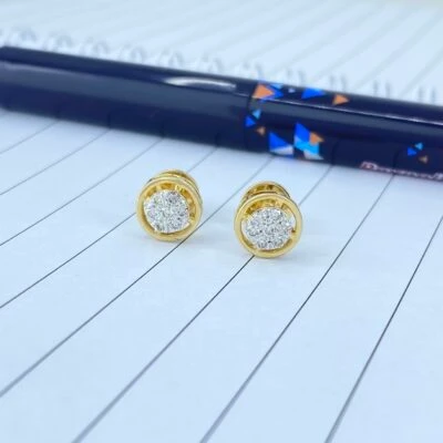 Tiya Cluster Diamond Earrings