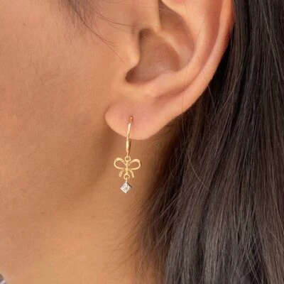 Light Weight Butterfly Hanging Earrings